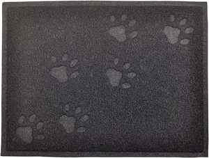 Tapis anti-perforation en PVC pour litière de chat avec empreintes de pattes, tapis confortable en plastique pour animaux de compagnie, tapis de nettoyage pour chat et chien - Product Image 2