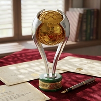 Nouveau Design Résine Artisanat Sports Médailles et Trophées Personnalisé Gravé Compétition Football Trophées
