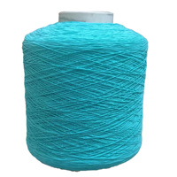 Fil élastique en chenille filée teinte avec options de couleur (Spandex/Polyester 840D Open End/OE) pour la finition de vêtements et de chaussettes