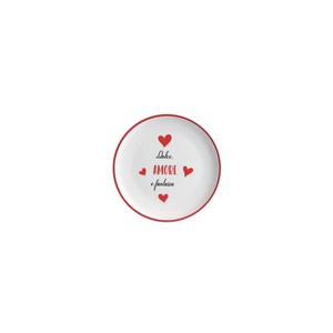 Piatto da Dessert in Ceramica 28cm con Motivo a Cuore Dolce Amore - Product Image 1