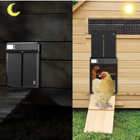 Ouvre-porte à poulet poulailler automatique poulailler porte en aluminium 12v