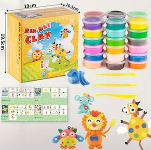 Wholesale Ultra Light Air Dry Colored <b>Clay</b> 36 Colors DIY Soft Plasticine <b>Modeling</b> Playdough Toy for Kids - Product Image 1