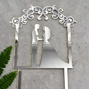Offre Spéciale M. et <span class=keywords><strong>Mme</strong></span>. Outils de décoration de gâteau en acrylique mariée marié fiançailles décoration de gâteau de mariage fournitures décoration de gâteau - Product Image 3