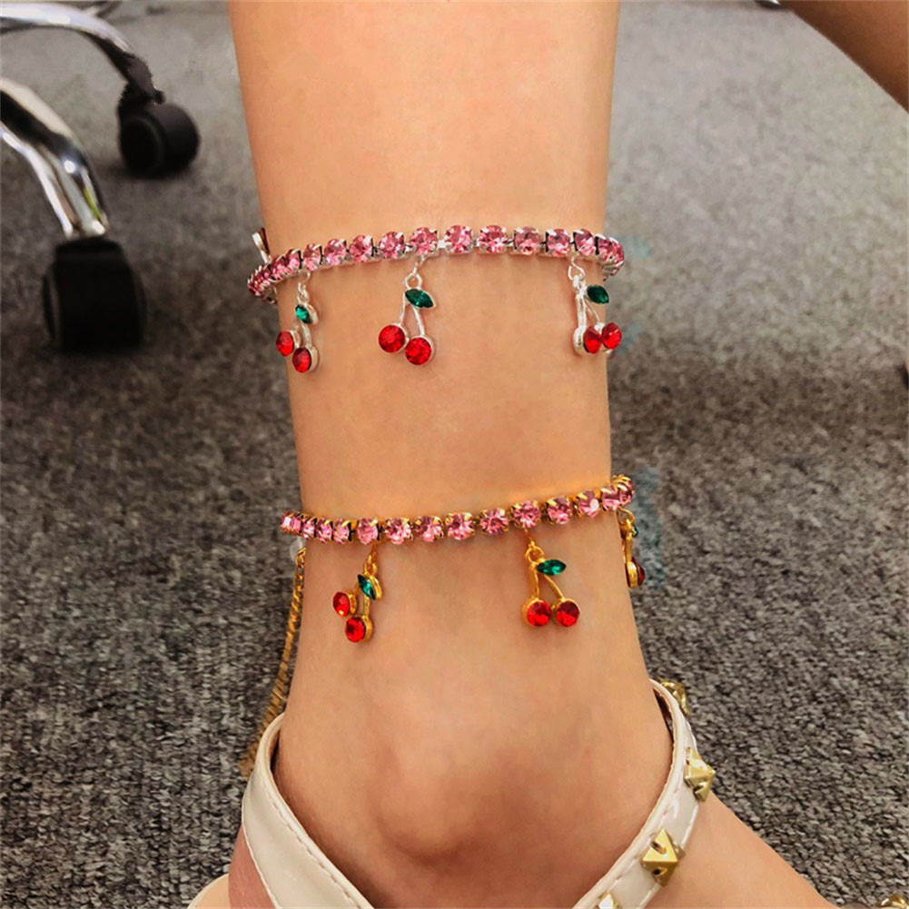 Cavigliera Indiana Payal In Argento Con Zirconia &ndash; Placcato Oro Giallo &ndash; Singola O Coppia