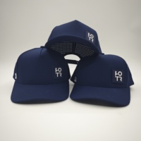 Gorra Deportiva de Golf de Cinco Paneles, Impermeable, de Oxford Dobby, Personalizable, Bajo MOQ, OEM, Perforada con Láser, Transpirable, de Alta Tecnología