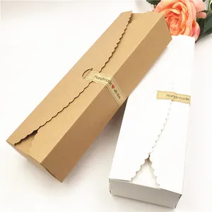 Kotak Hadiah Kemasan Kardus Batang Panjang Kustom untuk Pesanan Bunga Mawar Tunggal