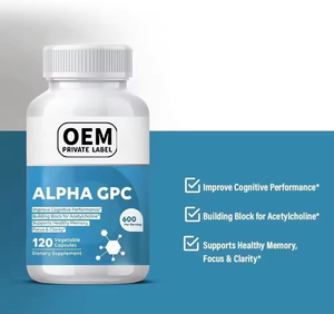 Suplemen VitaHall Alpha GPC <span class=keywords><strong>Choline</strong></span> 600mg 120 Kapsul Nabati Formula Memori Tingkat Lanjut Nootropik Pendukung Otak Dewasa Kualitas Makanan - Product Image 3