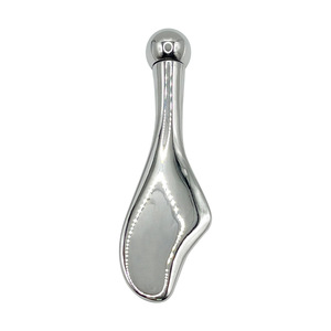 Outil de massage facial en alliage de zinc double usage avec cuillère et bâtonnet d'acupression à boule ronde pour lifting cutané – Vente en gros - Product Image 2