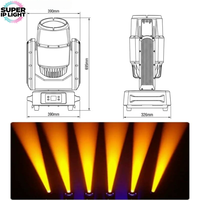 Luz Móvil de Haz de 380W con Clasificación IP65 a Prueba de Agua 0~2 °   Luz de haz para escenario exterior DMX512 con ángulo de haz ajustable