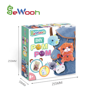 Fabrication de 6 animaux en pompons, artisanat pour enfants - Product Image 2