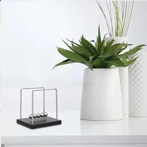 <span class=keywords><strong>Newton</strong></span>'s Cradle Balance Balls Novel Science Physics Gadget per l'home Office cinetic Motion Toy decorazione Desktop Newtoy per bambini - Product Image 5