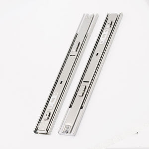 מסילות למגירות עם מיסבי כדור, פתיחה בדחיפה, 3 קיפולים, שיכוך תנועה תחרותי, מתכת, למטבח, חדר אמבטיה, סלון, חדר שינה, דירה - Product Image 4