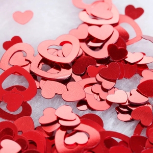 30G PVC cuore Confetti Glitter decorazione di cerimonia nuziale atmosfera romantica perdere paillettes tavolo Confetti forniture per feste - Product Image 6