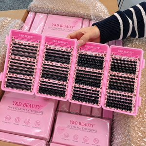Großhandel Wispy Spikes Wimpernbüschel-Set mit individuellem Logo, CD-Curl, natürlich flauschige DIY-Wimpernbüschel, Manga-Wimpernbüschel - Product Image 3