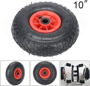 HKT1051 UK-Stil 260x75mm 20mm Achse für Schubkarre 10" Ersatzrad für Sackkarre - Product Image 6