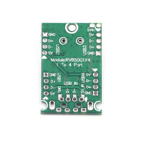 Module d'extension USB 2.0 A39 de qualité industrielle, concentrateur 1 vers 4, adaptateur 1 vers 4 ports, carte de développement sans pilote