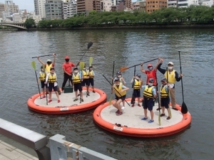 Thả khâu vòng nổi đảo <span class=keywords><strong>Inflatable</strong></span> bè nền tảng cho bơi lội, bảo trì du thuyền, câu cá, tắm nắng - Product Image 4