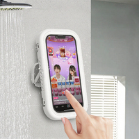 Support mural universel anti-buée pour téléphone de douche, étanche en ABS, avec coussinet adhésif – Offre spéciale