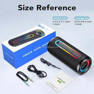 Hoogwaardig Geluid Buiten Draagbare <span class=keywords><strong>Ipx7</strong></span> Waterdichte 20W <span class=keywords><strong>Bluetooth</strong></span> Speaker Met Microfoon Diepe Bas Rgb Verlichting Tws Voor Feest - Product Image 6