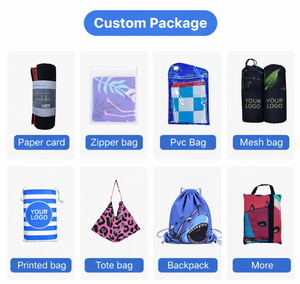 Asciugamano da Spiaggia in Microfibra Stampato ad Asciugatura Rapida con Logo Personalizzato - Product Image 5