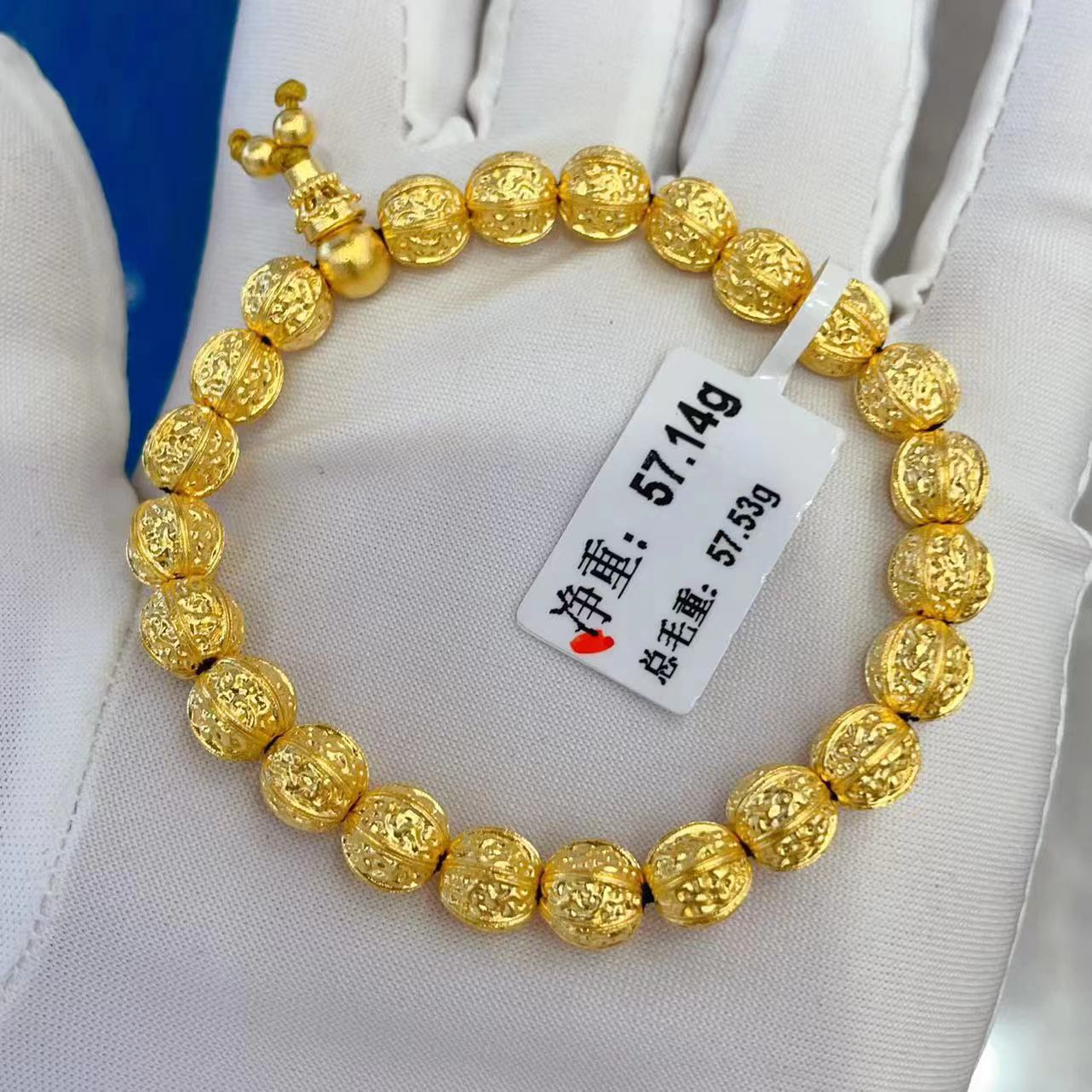 Made in China 24K real gold bracelet customization 999 real gold bracelet manufacturing Gold jewelry accepts OEM customization