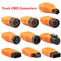 Ensemble complet de 10 adaptateurs convertisseurs OBD2 OBDII 16 broches femelle vers 3 broches 6 broches 8 broches 9 broches 12 broches 14 broches 16 broches 18 broches 20 broches 30 broches pour camions