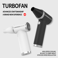 Ventilateur à jet industriel CROSSGUN B3 Mini, moteur sans balais 100 000 tr/min, souffleur portable 5 vitesses pour extérieur, batterie 1100 mAh*3, 180g-200g