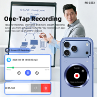 Étui de téléphone intelligent magnétique rotatif à 360° RK-C533 pour iPhone 18 Pro/18 Pro Max 17 – Coque personnalisable pour photos et vidéos