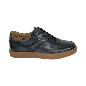 Chaussures décontractées pour hommes, chaussures de sport, dessus en cuir de vachette, doublure en peau de porc, semelle extérieure en caoutchouc antidérapante, chaussures de marche élégantes - Product Image 2