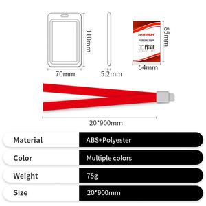 2025 Custom Office <b>Lanyard</b> Plastic Id Card Badge Holder Multicolor for Work - Product Image 2
