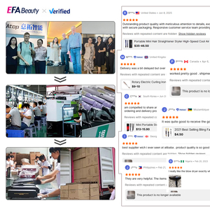 EFA Electric Portable Wireless <strong>Mini</strong> Ceramic LED Display Fast Heating USB Rechargeable Flat Iron Private Label <strong>Hair</strong> Hotel - Product Image 5