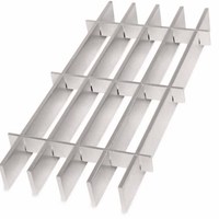 Grille en acier inoxydable à espacement large, antidérapante, robuste, galvanisée, pour passerelle de sol, plateforme, pas de 50 mm, drainage élevé pour mur