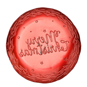 จานแก้วเพ้นท์ลายสีแดง งานแฮนด์เมด ดีไซน์ยุโรป จาก Samyo Wholesale เหมาะสำหรับงานแต่งงาน คริสต์มาส และงานเลี้ยงอาหารค่ำ - Product Image 3