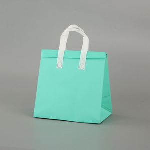 Disposable Portable Customizable Logo Cooler Bag Nonwoven Aluminum Foil Insulated Thermal Handled Tape Closure Food Takeout Bags - Product Image 1