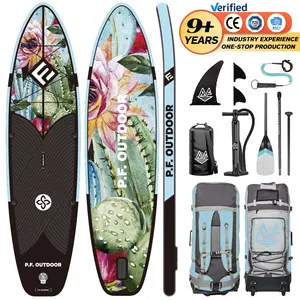 Allround-PVC aufblasbares benutzerdefiniertes Surfbrett fabrikgefertigtes Sup-Paddle Board für Stand-Up-Paddleboarding