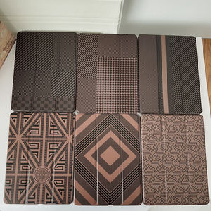 Échiquier Texture support 3 plis pour <span class=keywords><strong>iPad</strong></span> <span class=keywords><strong>5</strong></span> 6 7 8 9 10e génération étui Air Pro 2024 MINI 3 4 Pro 11 12.9 13 pouces housse en cuir - Product Image 1