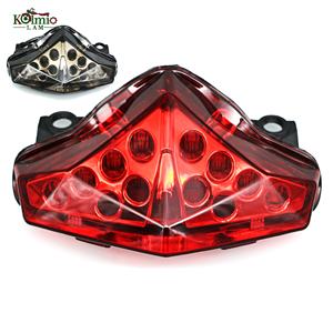 KOLMIO-LAM Fit ForKawasaki Er6N Er6F <span class=keywords><strong>Ninja</strong></span> <span class=keywords><strong>650</strong></span> Ex650 <span class=keywords><strong>2012</strong></span> -2016 Signal de direction de frein Lumière LED intégrée Feu arrière 2014 - Product Image 6
