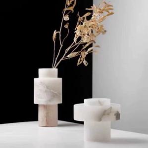Polished Marble Desktop <strong>Vase</strong> for Artificial and Fresh Flowers Home Decor - Product Image 3