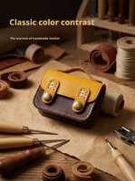 Étui de luxe en cuir EA850, étui de protection, présentoir, support de voyage vintage, petite boîte de rangement pour pièces de monnaie
