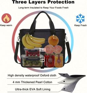 Reusable Lunch <b>Cooler</b> Leak Proof Lunch <b>Box</b> for Work Insulated Lunch Bag for Men Women - Product Image 5