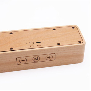 2020 En Plein Air En Bois <span class=keywords><strong>Sans</strong></span> <span class=keywords><strong>Fil</strong></span> Haut-Parleur Bass <span class=keywords><strong>Home</strong></span> Cinéma Système Sonore Audio <span class=keywords><strong>Son</strong></span> pour Téléphone Et Ordinateur Musique J - Product Image 4