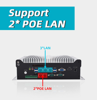 PC Embedded Tanpa Kipas I9-9900 dengan 5 LAN, PC Box Berkinerja Tinggi untuk Otomasi Industri, Visi Mesin