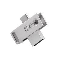 Hotsell stik memori USB c logam, Flash Drive foto ponsel tipe-c logam 3.0, stik memori Disk U dapat disesuaikan LOGO OTG