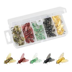 Señuelo Bionic Fly Bait Set para señuelo de pesca, incluyendo cebo suave Culter Topmouth Culter Predator carpa de agua dulce Mosquito Killer - Product Image 1