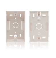 PUXIN ABS Blanc 120 US Type RJ45 Face Plate Back Box et Bottom Box pour Télécommunications Connecteur Accessoires
