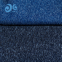 Tissu denim jacquard Snow Fleck Nep 1035W-8, tissu en coton texturé, en stock pour les manteaux et pantalons décontractés pour hommes et femmes