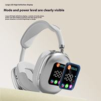 Casque de jeu sans fil pliable et léger à réduction de bruit avec écran pour PC et musique