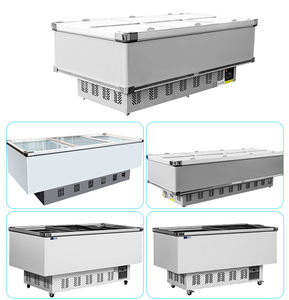 מקפיא אופקית דלתות זכוכית סופרמרקט בשר קפוא מקרר חזה עמוק מקפיא אופקי לגלידה - Product Image 3