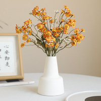 Fleurs artificielles en soie, couleurs d'automne réalistes, centre de table de mariage, décoration de table à domicile, arrangement de Noël