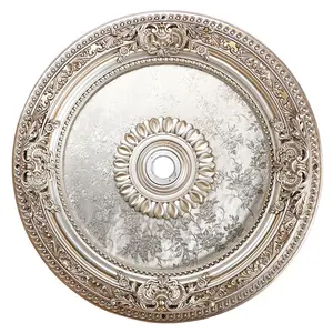 Banruo European style interior decoration PVC &PS ceiling tiles medallion for house building